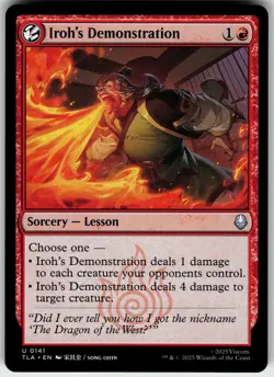 IROH'S DEMONSTRATION 141 AVATAR: THE LAST AIRBENDER UNCOMMON 2025 LP - Image 2