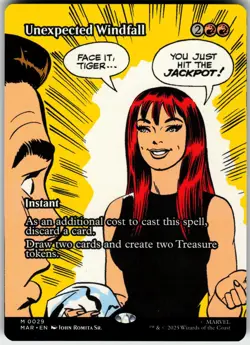 UNEXPECTED WINDFALL (BORDERLESS) 29 MARVEL UNIVERSE ETERNAL-LEGAL MYTHIC 2025 LP - Image 2