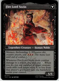 THE RISE OF SOZIN 117 AVATAR: THE LAST AIRBENDER MYTHIC 2025 LP - Image 3