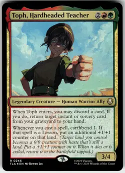 TOPH, HARDHEADED TEACHER 246 AVATAR: THE LAST AIRBENDER RARE 2025 FOIL LP - Image 2