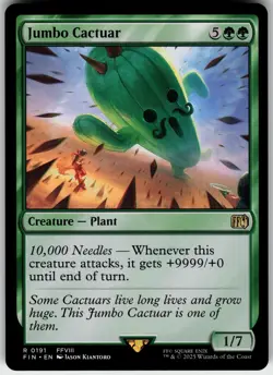JUMBO CACTUAR 191 FINAL FANTASY RARE 2025 LP - Image 2