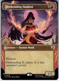 FIREBENDING STUDENT (SHOWCASE) 342 AVATAR: THE LAST AIRBENDER RARE 2025 FOIL LP - Image 2