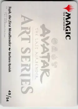 TOPH, THE FIRST METALBENDER ART CARD 49 ART SERIES: AVATAR: FOIL LP - Image 3