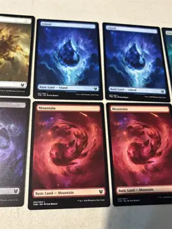 10 mtg Theros Beyond Death full art galaxy lands - 2 of each color, lp - Image 3