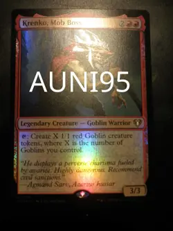 mtg magic Krenko, Mob Boss FOIL commander masters ENGLISH krenko le caid - Image 1
