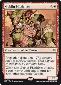 mtg magic origins goblin piledriver ENGLISH pelleteur gobelin origines - Image 1