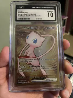 CGC 10 MEW EX 205 GOLD METAL ULTRA PREMIUM COLLECTION UPC POKEMON GEM MINT - Image 1