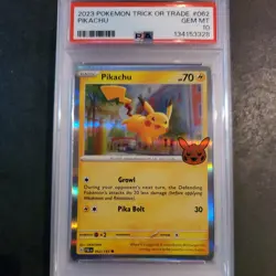 2023 Pokemon Trick or Trade Pikachu #062 PSA 10 Gem Mint - Image 1