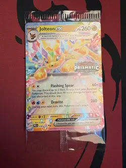 Pokemon TCG Prismatic Evolutions Jolteon EX 030/131 STAMPED Promo Surprise - NM - Image 1
