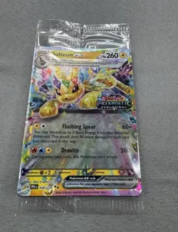 Pokemon TCG Prismatic Evolutions Jolteon EX 030/131 STAMPED Promo Surprise MINT - Image 1