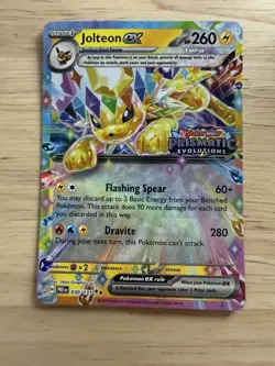 Pokemon TCG Prismatic Evolutions Jolteon EX 030/131 STAMPED Promo Surprise - Image 1