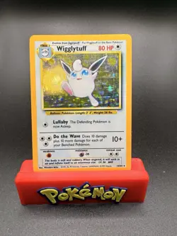 Pokemon TCG Wigglytuff #16/64 Jungle Holo Rare No Symbol Error 1999 VTG WOTC LP - Image 1