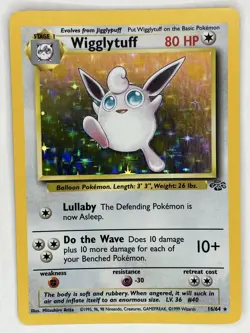 Wigglytuff LP 16/64 Unlimited Jungle Pokemon TCG Holo - Image 1