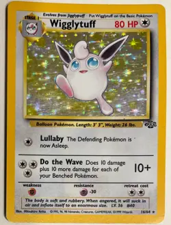Wigglytuff Holo 16/64 - 1999 WOTC Jungle Set Pokemon TCG - LP-MP - Image 1