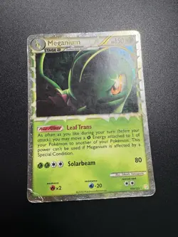 Pokemon TCG Meganium Prime Heartgold Soulsilver Holo Card 109/123 Rare - Image 3
