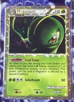 Meganium 109/123 Prime Pokemon TCG HeartGold SoulSilver - Image 1