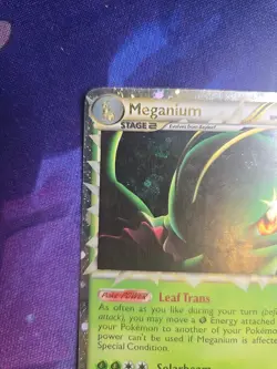 Pokemon TCG Meganium Prime HeartGold SoulSilver Holo Card 109/123 - Image 2