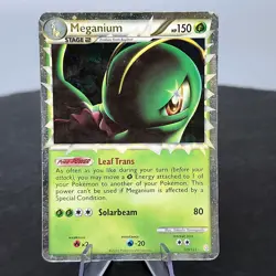 Meganium Prime 109/123 Holo Rare HGSS HeartGold SoulSilver Pokemon TCG 2010 - Image 1