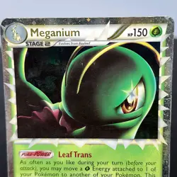 Meganium Prime 109/123 Holo Rare HGSS HeartGold SoulSilver Pokemon TCG 2010 - Image 3