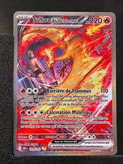 Carte Pokemon Sulfura EX 229/182 de la team Rocket EV10 Rivalites Destinees DRI - Image 2