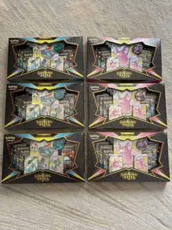 6 boxes Pokemon Shining Fates Premium Collection Crobat & Dragapult Set - Sealed - Image 1
