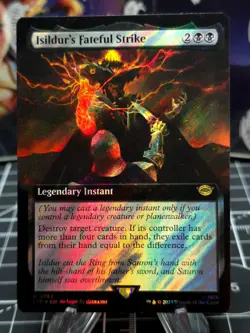 MTG Magic The Gathering Isildur’s Fateful Strike Surge Foil LOTR Commander NM - Image 1