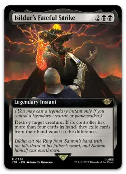 Isildur's Fateful Strike (Extended Art) #356 NM Lord of the Rings LTR Magic MTG - Image 1