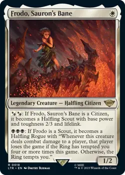 NM Frodo, Sauron's Bane, MTG, Lord of the Rings, Magic the Gathering, 18 - Image 1