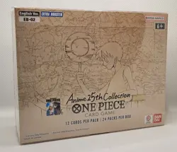 Factory Sealed English One Piece EB-02 ANIME 25th COLLECTION Extra Booster Box - Image 1