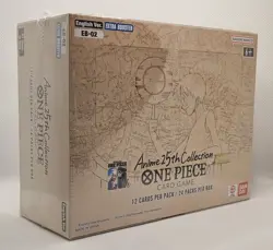 Factory Sealed English One Piece EB-02 ANIME 25th COLLECTION Extra Booster Box - Image 2