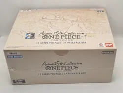 Factory Sealed English One Piece EB-02 ANIME 25th COLLECTION Extra Booster Box - Image 5