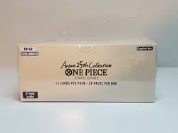 One Piece EB-02 Anime 25th Collection Extra Booster (ENGLISH) - FACTORY SEALED - Image 2