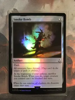 MTG Smoke Bomb FOIL Assassin's Creed ACR 0075 NM - Image 1