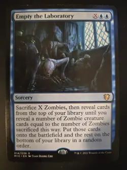 Empty the Laboratory NM Commander: Innistrad: Midnight Hunt MTG FREE SHIPPING - Image 1