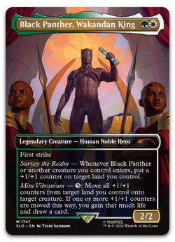 Black Panther, Wakandan King #1747 (NM) Secret Lair Drop SLD Magic MTG - Image 1