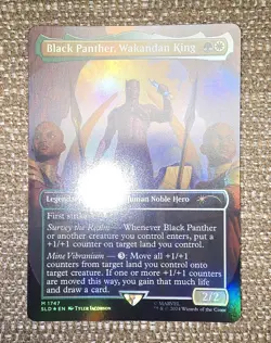 MTG - SLD - Black Panther, Wakandan King #1747 - Near Mint Foil - Image 1
