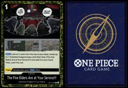 THE FIVE ELDERS ARE AT YOUR SERVICE!!! OP13-096 OP13 ONE PIECE NM - Image 1