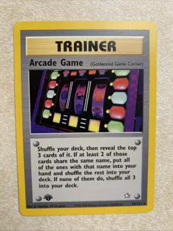 Arcade Game - 1st Edition - 83/111 Neo Genesis - Pokemon TCG - 2000 - Image 1