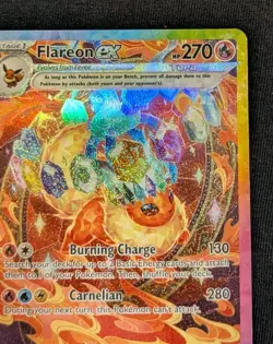 Pokemon TCG Prismatic Evolutions Flareon EX Special Illustration Card 146/131 NM - Image 3