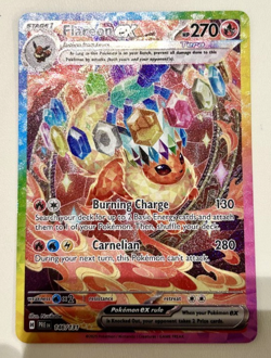 Pokemon TCG Prismatic Evolutions Flareon EX Special Illustration Card 146/131 NM - Image 1