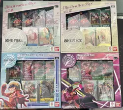 One Piece Illustration Box Vol 1, Vol 2, Vol 3 And Vol 4 Bundle 2025 Bandai OP - Image 1