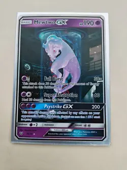Pokemon TCG Mewtwo GX Shining Legends Secret Rare 78/73 Holo Full Art. MP to LP - Image 2