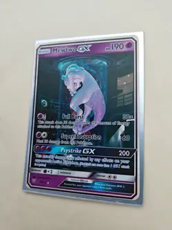 Pokemon TCG Mewtwo GX Shining Legends Secret Rare 78/73 Holo Full Art. MP to LP - Image 3