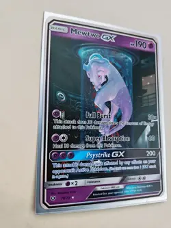 Pokemon TCG Mewtwo GX Shining Legends Secret Rare 78/73 Holo Full Art. MP to LP - Image 4