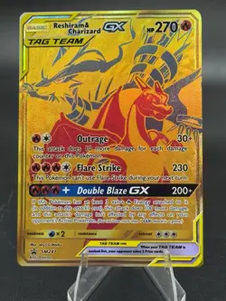 Reshiram & Charizard GX - SM247 - Black Star Promo - Holo Full Art - Pokemon TCG - Image 1