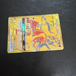 Pokemon TCG Reshiram & Charizard GX SM247 Gold Black Star Promo NM Condition - Image 3