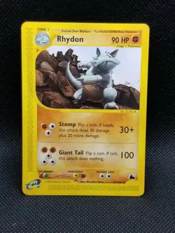 RHYDON 29/144 Non-Holo Skyridge e-series WOTC Pokemon Card Near Mint - Image 1