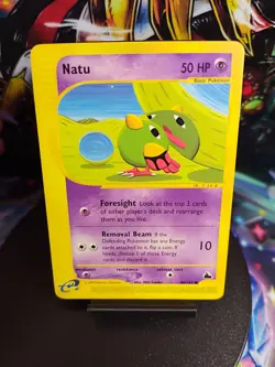 🌈 Natu 80/144 - E-Series Skyridge Non-Holo Pokemon Card - LP - Image 1