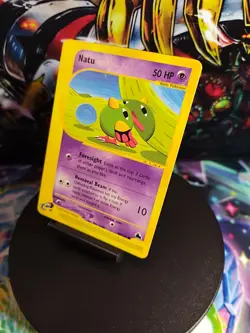 🌈 Natu 80/144 - E-Series Skyridge Non-Holo Pokemon Card - LP - Image 3