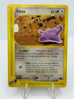 Pokemon TCG Ditto Card 51/144 Non Holo E-Series Skyridge 2003 - Image 1
